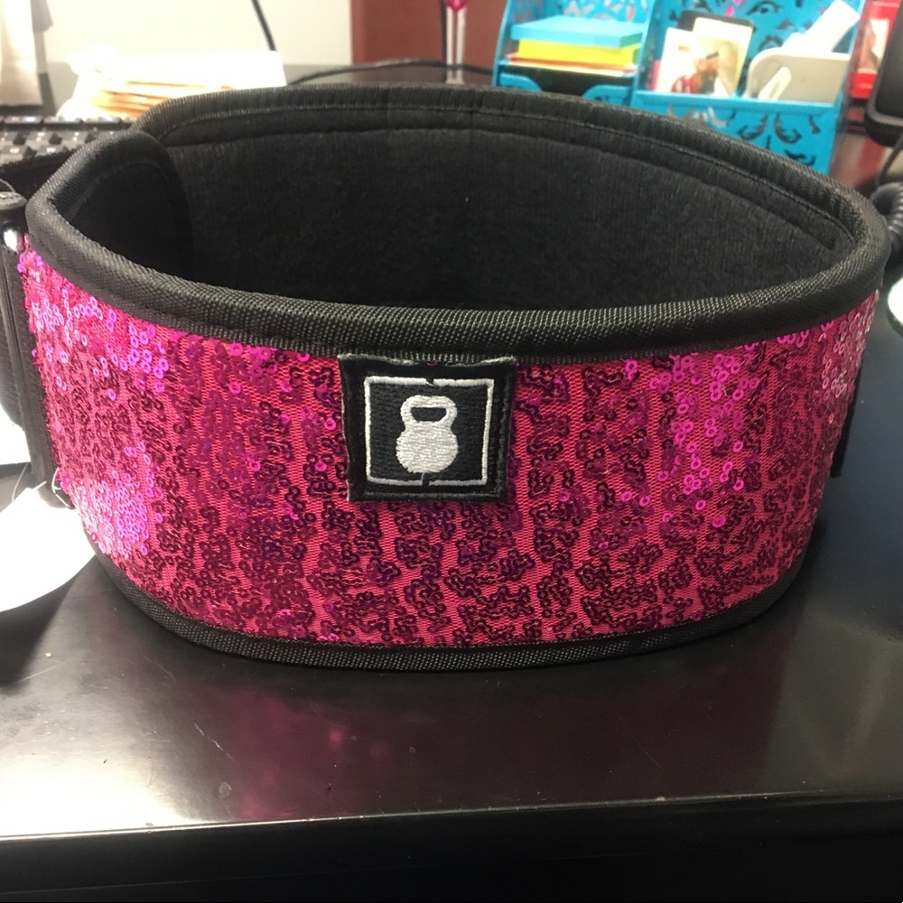 2POOD sparkley pink lifting belt - Bombshell